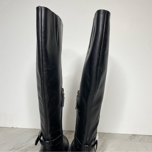 New! Linea Paolo Kamile Black Wide Calf Riding Boot 6M - Picture 5 of 15